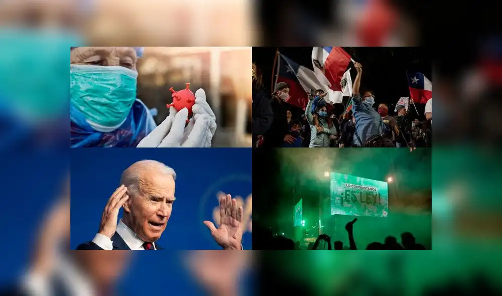 El coronavirus, las elecciones en EE. UU., la nueva redacción de una constitución y la aprobación de una ley. Foto: composición LR