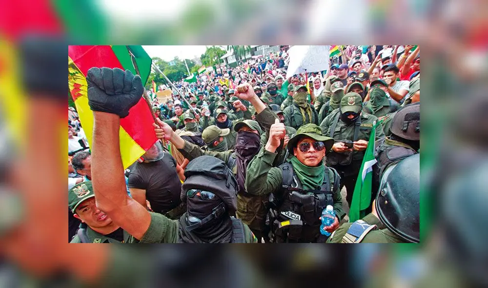 Fuerzas Armadas trabajarán en conjunto para frenar las protestas en Bolivia. Foto: Difusión