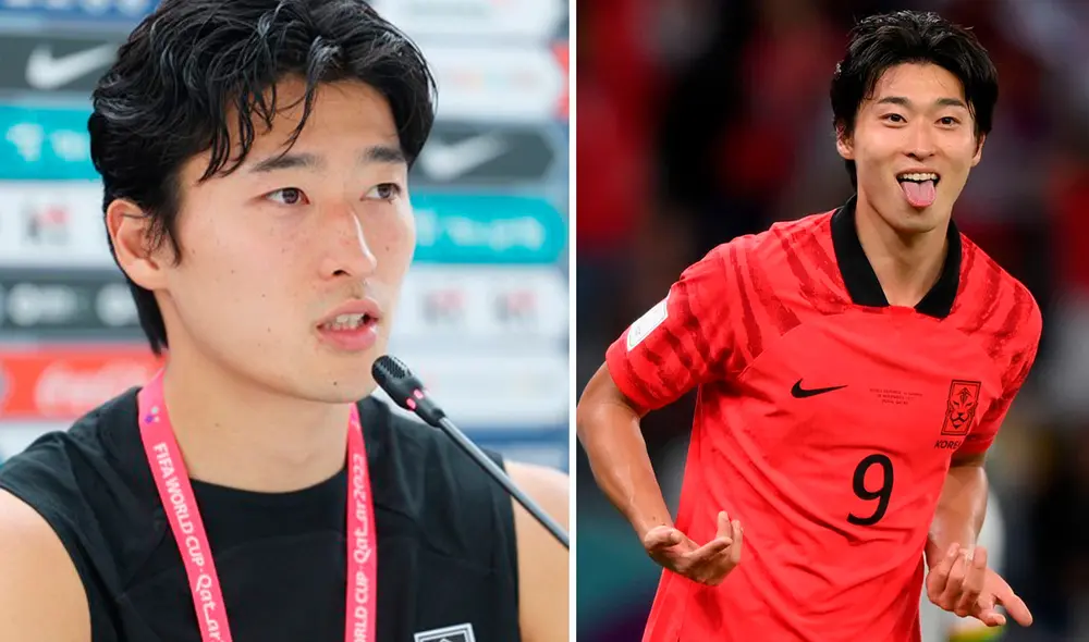 Cho Gue Sung, delantero marcó dos goles en partido de Corea del Sur. Foto: Yonhap/AFP Cho Gue Sung, delantero marcó dos goles en partido de Corea del Sur. Foto: Yonhap/AFP