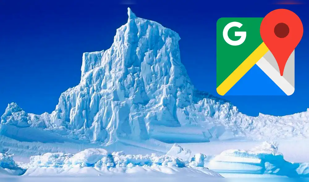Google Maps: Pánico por impactante imagen de "OVNI" en la Antártida