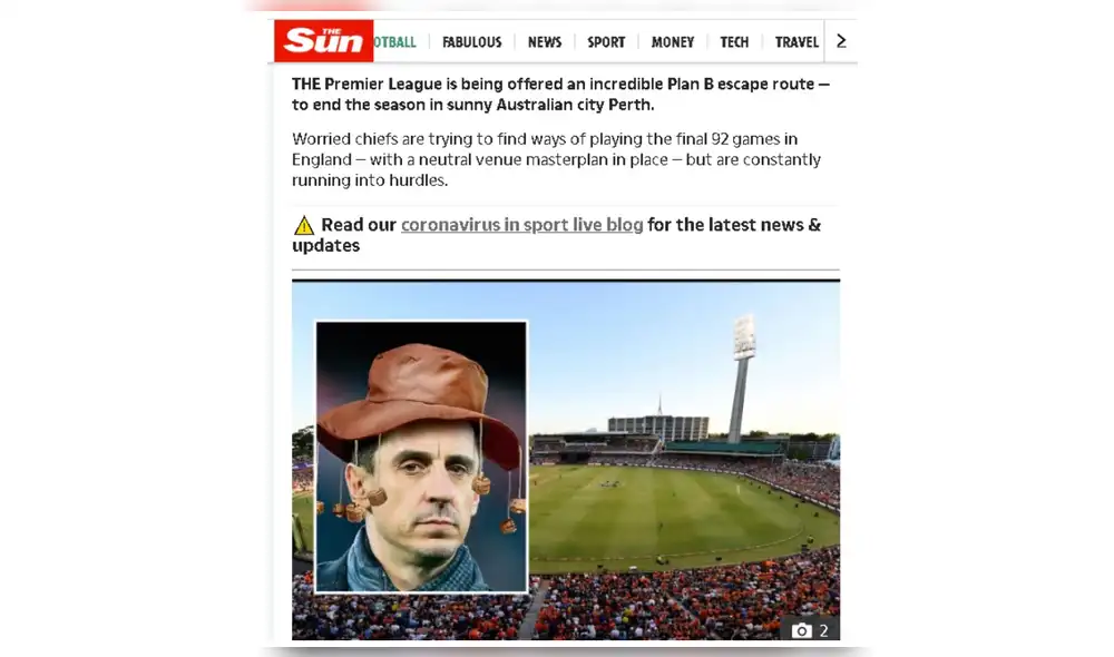 Premier League podría terminar de jugarse en Australia ante la pandemia del coronavirus. Foto: AFP