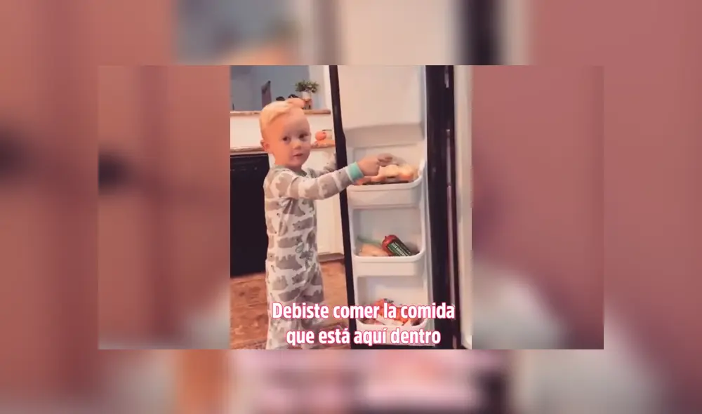 Video es viral en Facebook. La mamá llamó a un lado al pequeño y le pidió perdón por haberse comida todas sus golosinas, sin imaginar la curiosa respuesta que le daría este