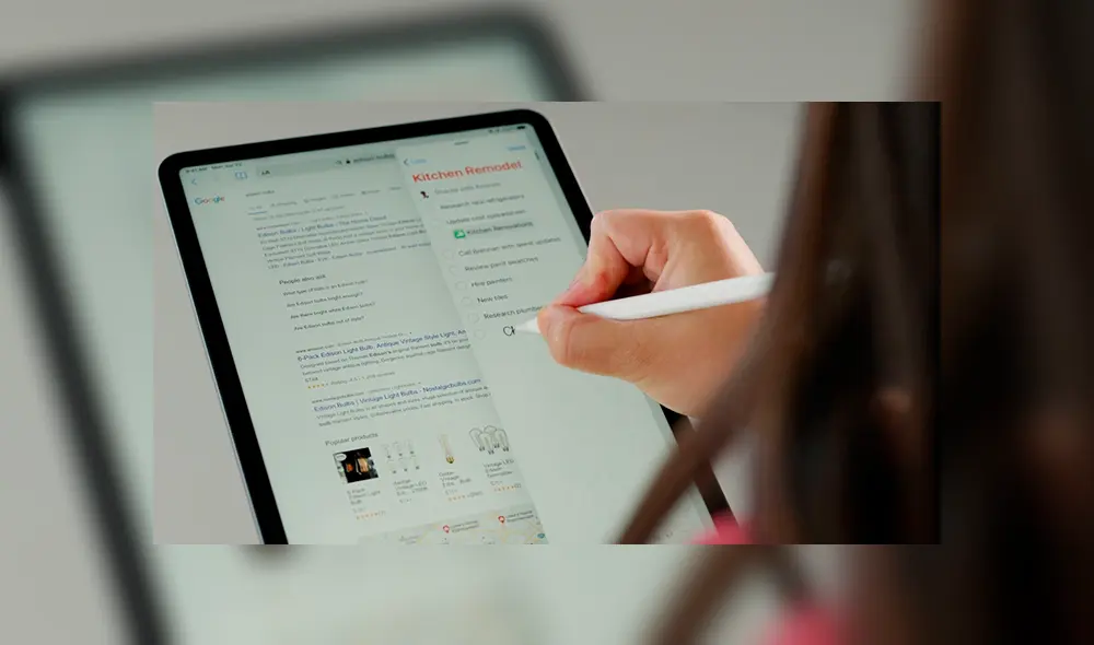 iPadOS 14 trae la app Scribble que permite al usuario escribir y añadir textos en cualquier app del iPad. Foto: Apple. iPadOS 14 trae la app Scribble que permite al usuario escribir y añadir textos en cualquier app del iPad. Foto: Apple.