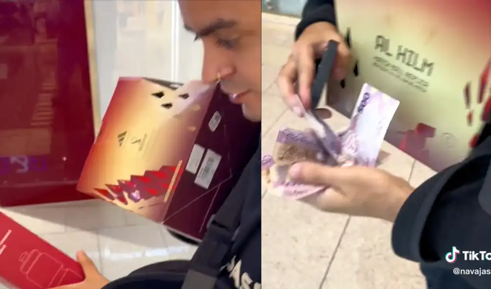 Este hecho sucedió en Qatar. Foto: composición LR / TikTok / @navajasvip Este hecho sucedió en Qatar. Foto: composición LR / TikTok / @navajasvip