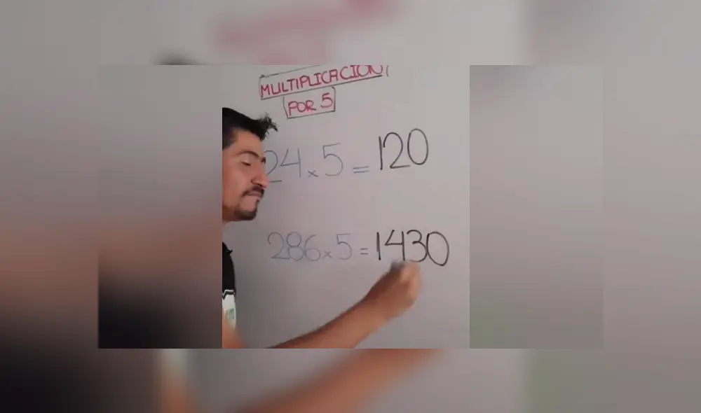 A través de TIkTok se hizo viral el ingenioso método que mostró un profesor de matemática para resolver la tabla de 5. A través de TIkTok se hizo viral el ingenioso método que mostró un profesor de matemática para resolver la tabla de 5.