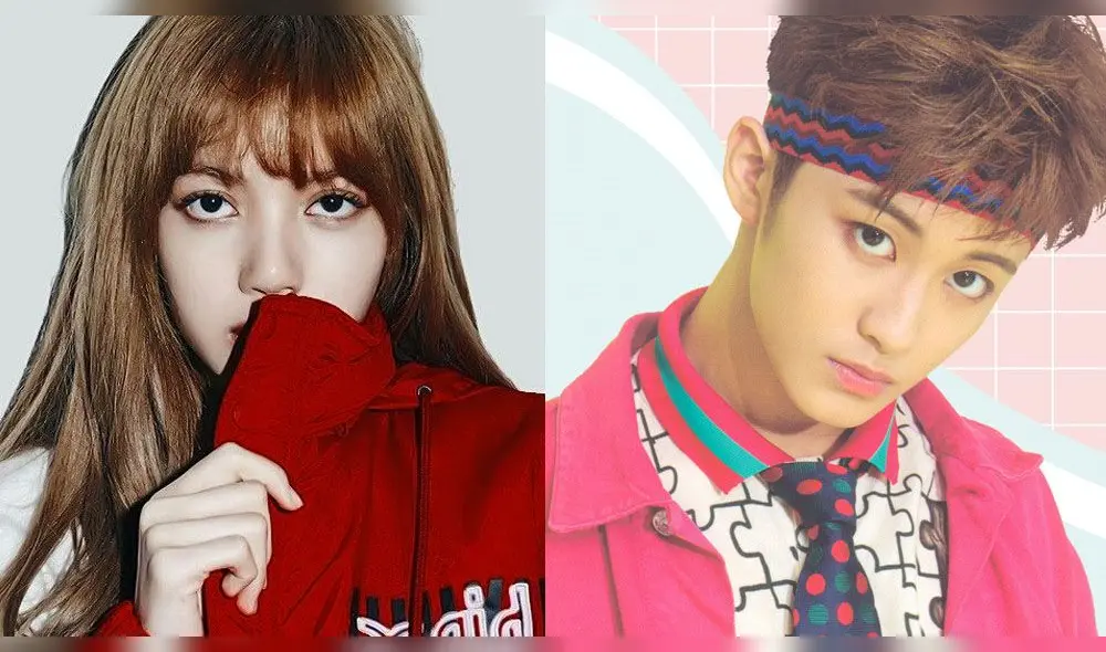Lisa de BLACKPINK y Mark de NCT. Lisa de BLACKPINK y Mark de NCT.