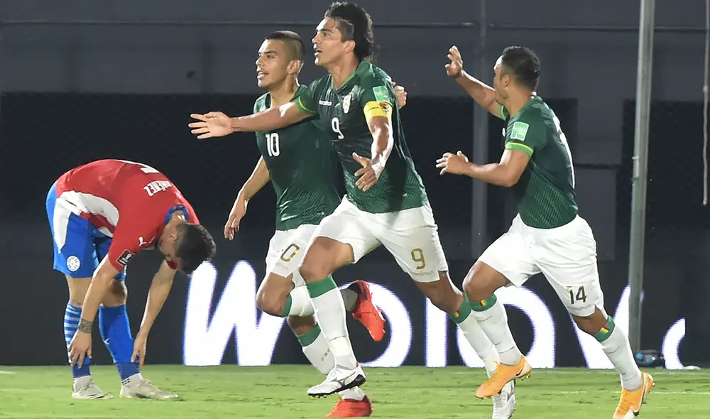 Paraguay y Bolivia chocan en la fecha 4 de las Eliminatorias a Qatar 2020. Foto: AFP
