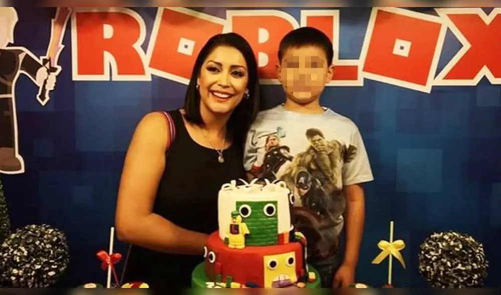 Karla Tarazona y su hijo
