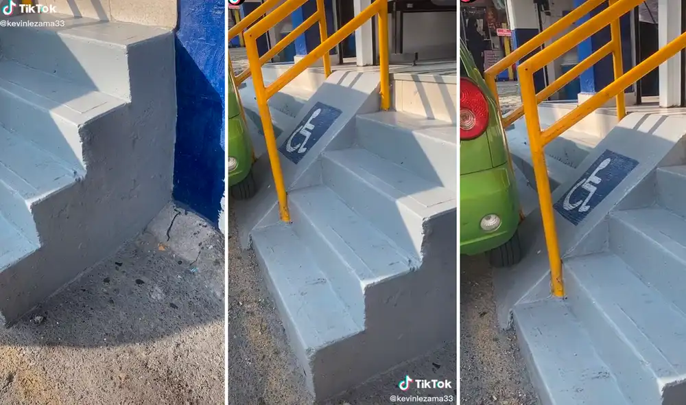 Los usuarios mostraron su indignación por la terrible construcción. Foto: composición LR/captura de TikTok/@Kevinlezama33