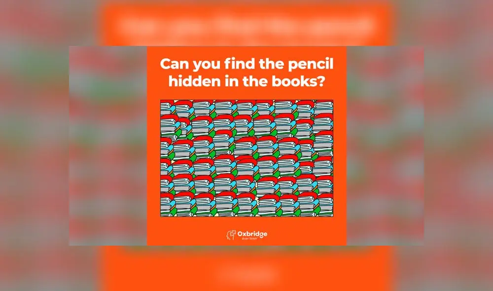 Desliza las imágenes para ver el lugar exacto en el que se encuentra este lápiz oculto entre libros. Facebook.