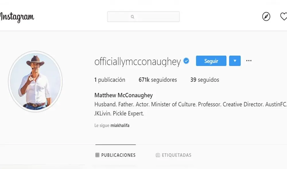 Matthew Mcconaughey estrena cuenta de Instagram con curiosos videos sobre su temor a la red social favorita de los famosos. Matthew Mcconaughey estrena cuenta de Instagram con curiosos videos sobre su temor a la red social favorita de los famosos.