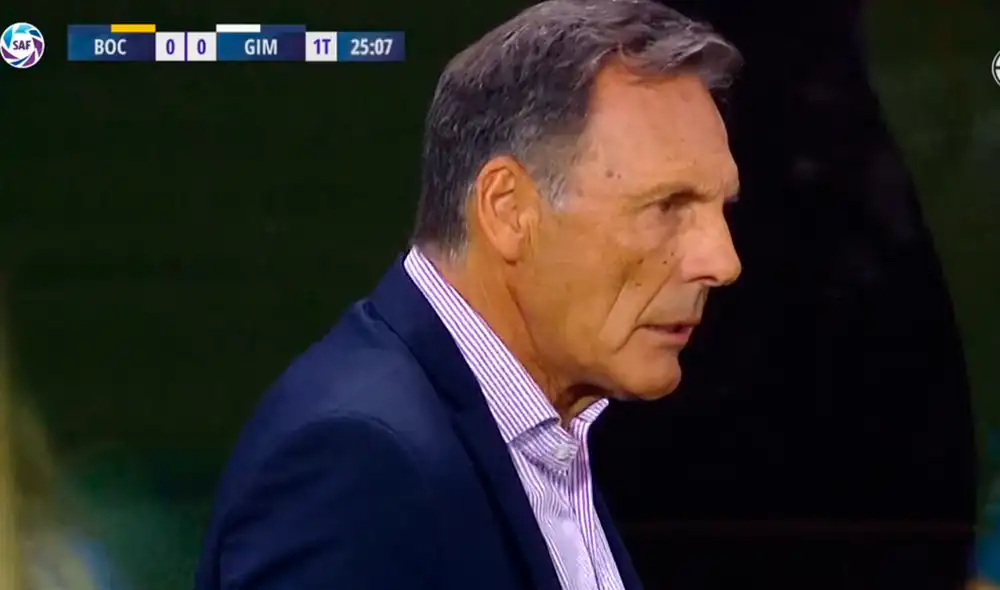 El técnico de Boca Juniors lamentó la oportunidad que falló Carlos Zambrano. | Foto: Fox Sports