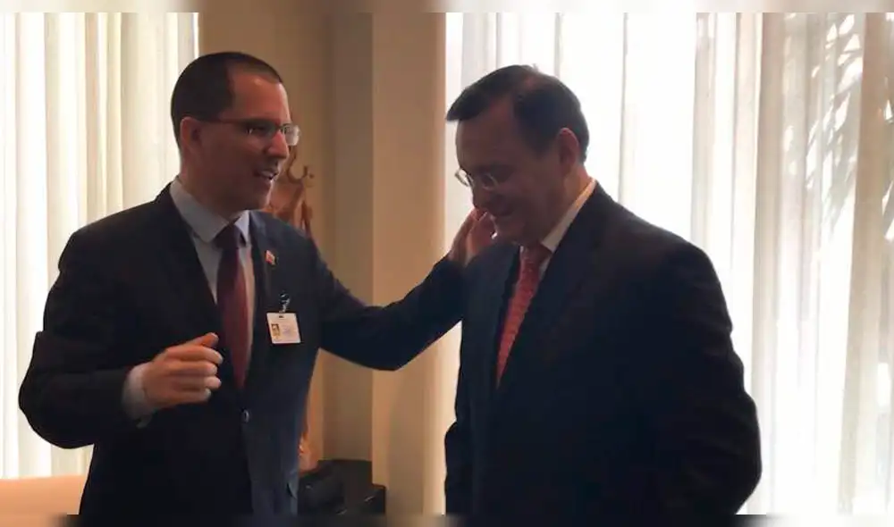 Cancilleres de Venezuela y Perú se reúnen en las Naciones Unidas Cancilleres de Venezuela y Perú se reúnen en las Naciones Unidas