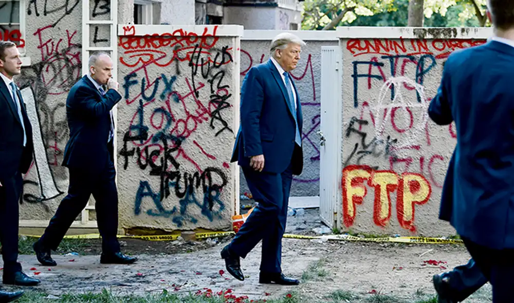 Ataque. Presidente utiliza Twitter contra manifestantes. Foto: AFP