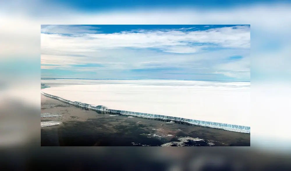 El iceberg A68 se desprendió de la Antártida y ahora se dirige a océano abierto. Foto: Difusión. El iceberg A68 se desprendió de la Antártida y ahora se dirige a océano abierto. Foto: Difusión.