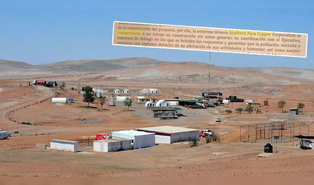 Arequipa: Southern se compromete a retrasar Tía María hasta tener licencia social Arequipa: Southern se compromete a retrasar Tía María hasta tener licencia social