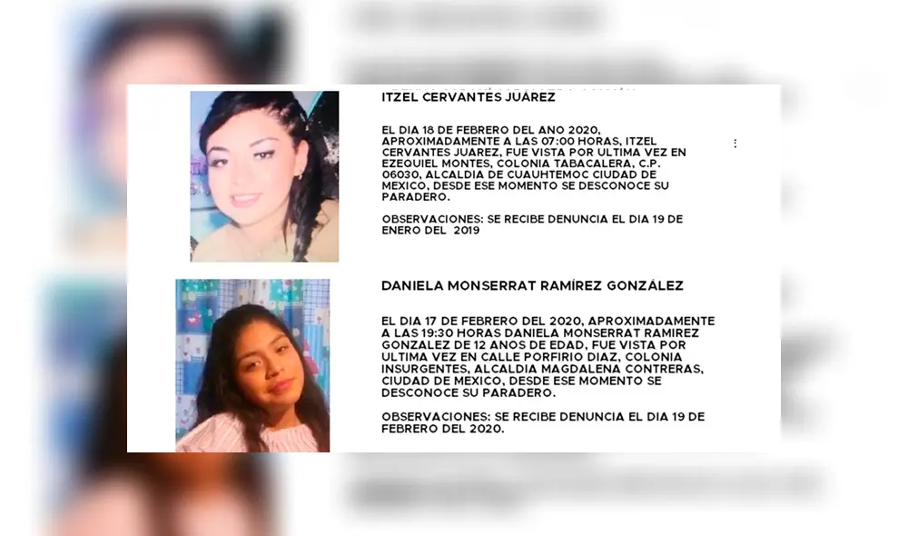 Caso Fátima: desapariciones alertan a Ciudad de México