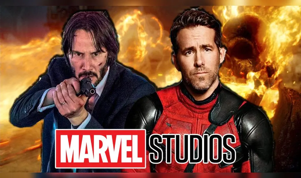 'John Wick' y 'Deadpool' juntos en pantalla grande. Crédito: composición
