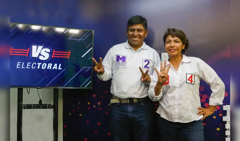 debate. Chuctaya y Zanabria hicieron públicas sus propuestas en el programa "Versus Electoral" del canal RTV.