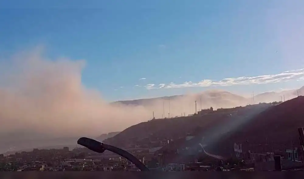 Moquegua: Vientos huracanados sorprenden y causan estragos en Ilo 