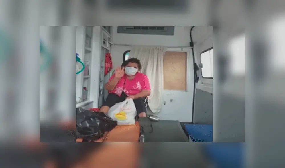 Mujer que venció al coronavirus estuvo internada por varios días en el Hospital Regional de Nuevo Chimbote.