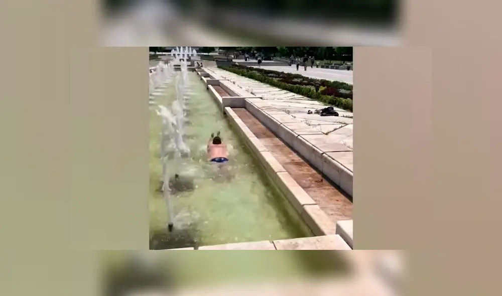 YouTube viral: halla bañista ‘muerto’ en una pileta, se acerca y casi muere del susto  [VIDEO]