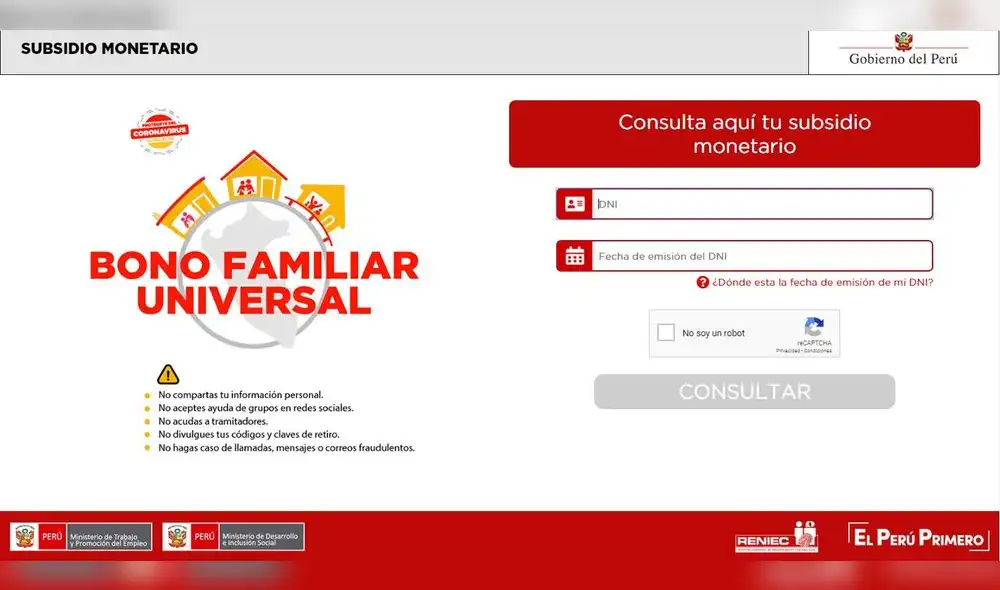 bono familiar universal bono familiar universal