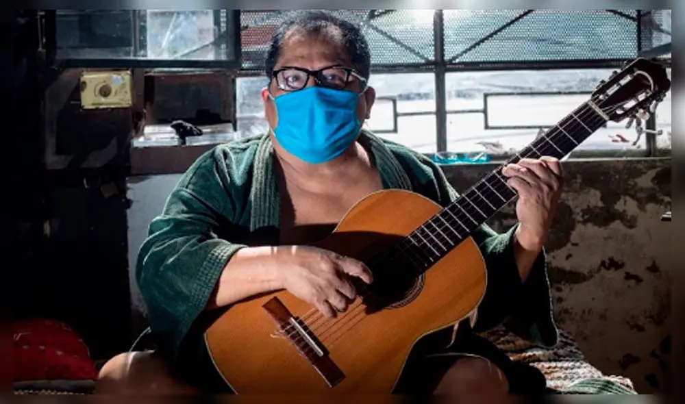 El líder de Los Mojarras, Cachuca, recibió mensajes de aliento de otros músicos y artistas. Crédito: John Reyes | La República El líder de Los Mojarras, Cachuca, recibió mensajes de aliento de otros músicos y artistas. Crédito: John Reyes | La República