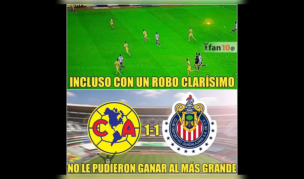 En Facebook, mira los mejores memes que dejó el América vs Chivas por Liga MX [FOTOS]