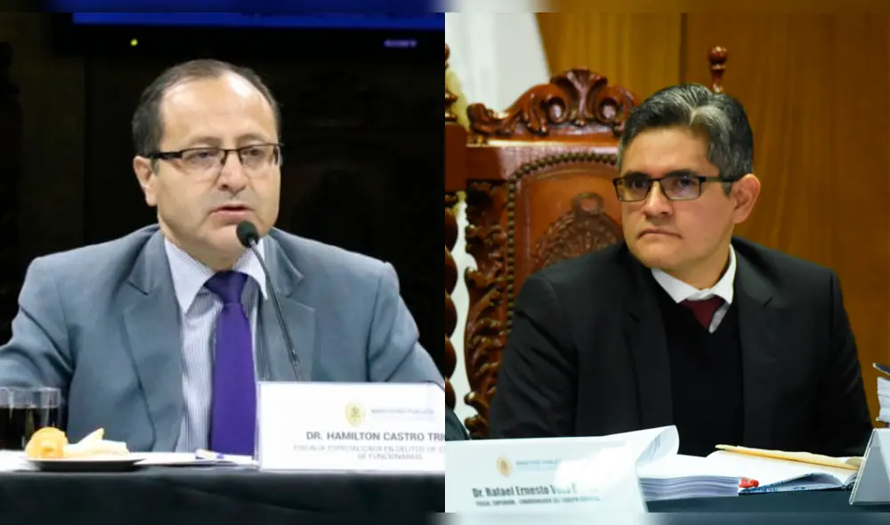 Fiscales Hamilton Castro y José Domingo Pérez.