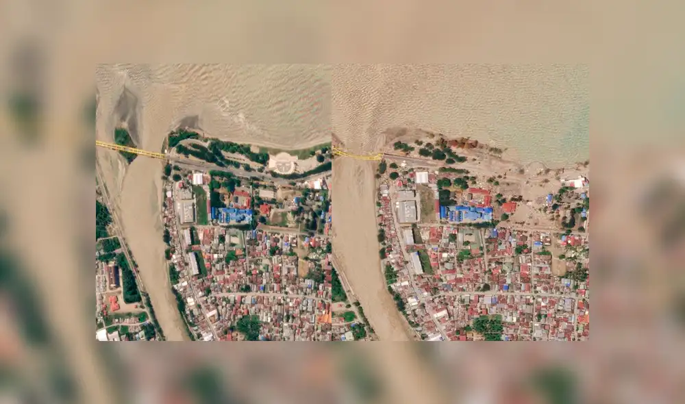 Indonesia: el impactante antes y después del terremoto y tsunami que azotó al país