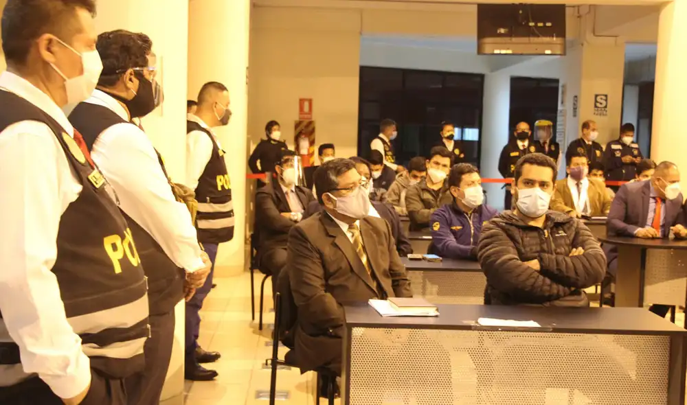 El último 18 de setiembre, los policías fueron detenidos preliminarmente por la Fiscalía de Lima Norte. Foto: Corte Superior de Lima Norte