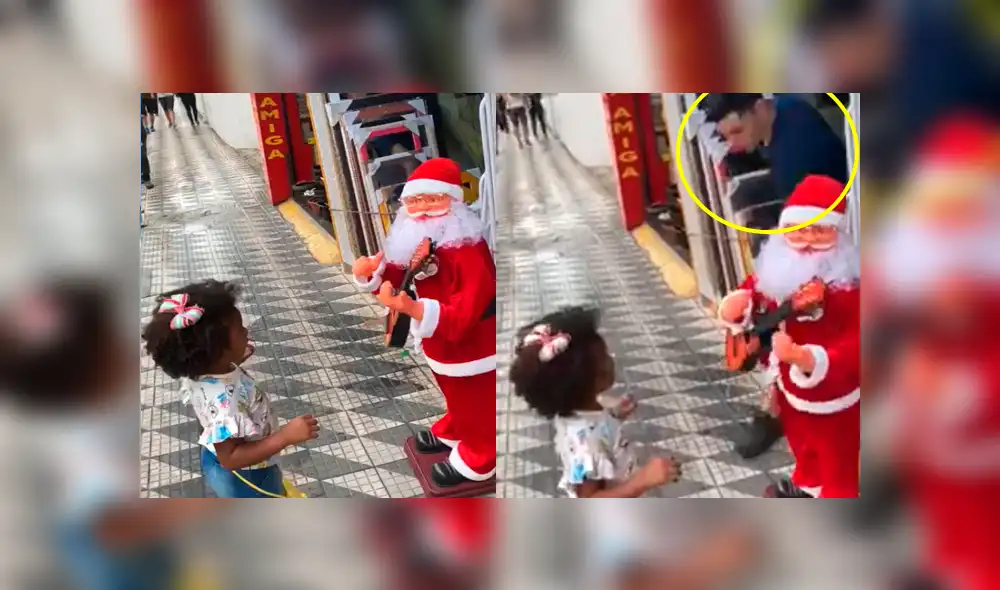 Facebook: Este sujeto arruinó el baile de una niña con 'Papa Noel' [VIDEO]