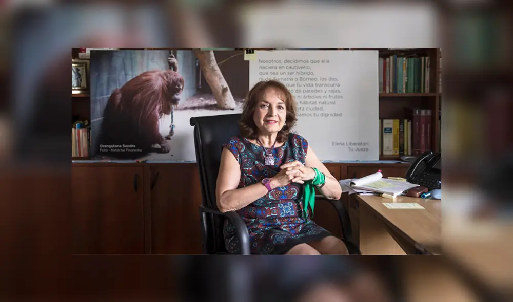 La juez argentina Elena Liberatori, en su despacho. MARIANA ELIANO