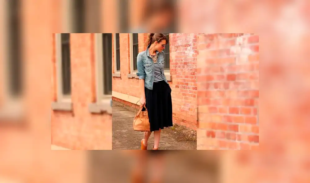 Estas son las diferentes formas de lucir una casaca jean con vestido