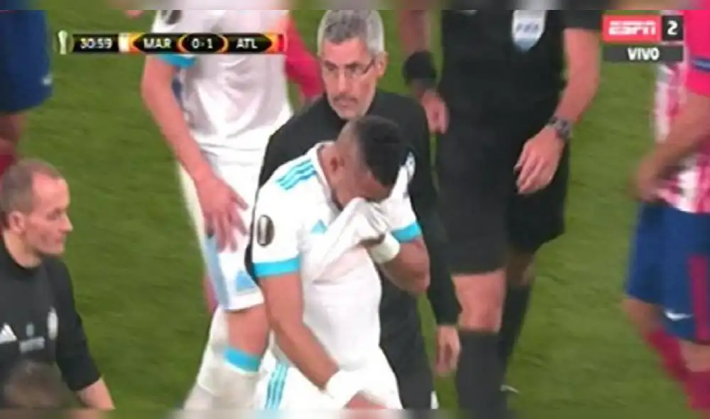 Atlético de Madrid vs. Marsella: Dimitri Payet salió lesionado... ¿Por no respetar una tradición? [VIDEO]