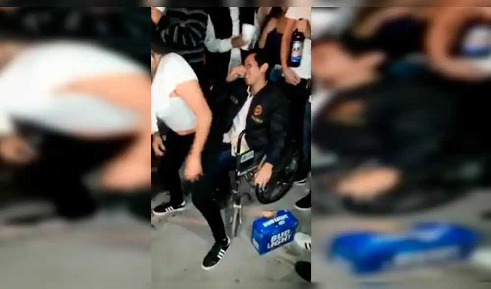 Facebook: un joven en silla de rueda recibe sensual baile de twerking