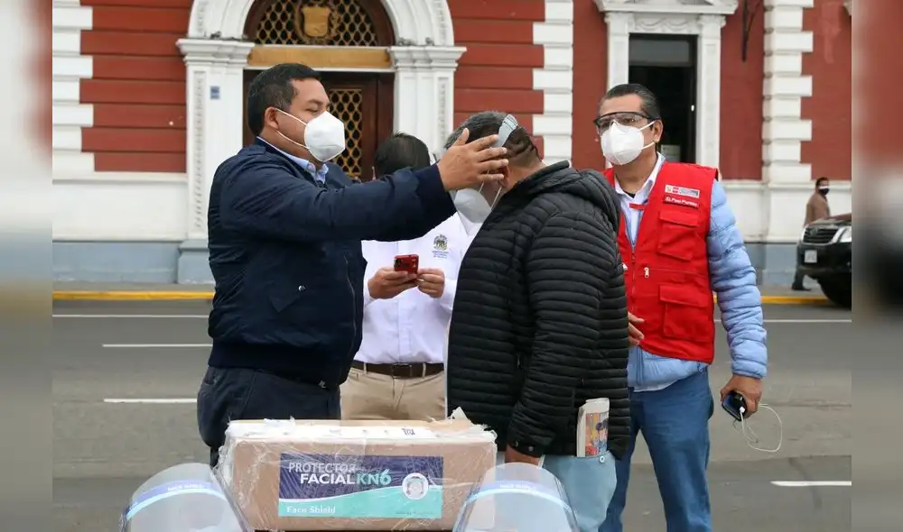 Protectores faciales en Trujillo ante el coronavirus Protectores faciales en Trujillo ante el coronavirus
