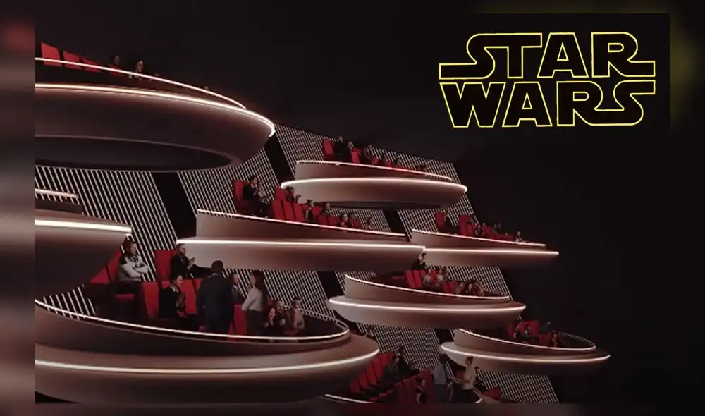 La nueva sala de cine tiene un parecido similar al senado galáctico visto en Episodio I. Créditos: Oma Cinema