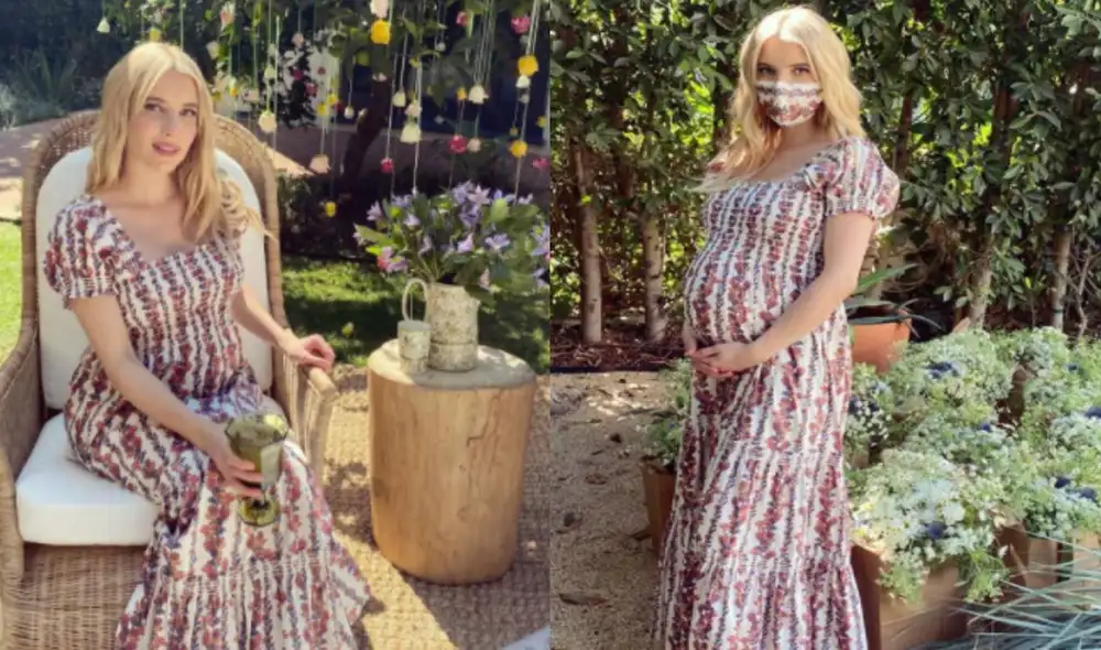 Emma Roberts comparte en Instagram imágenes inéditas de su baby shower