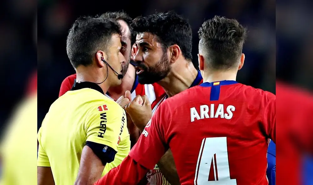 Barcelona vs Atlético de Madrid: Diego Costa se fue expulsado tras insultar al árbitro [VIDEO]