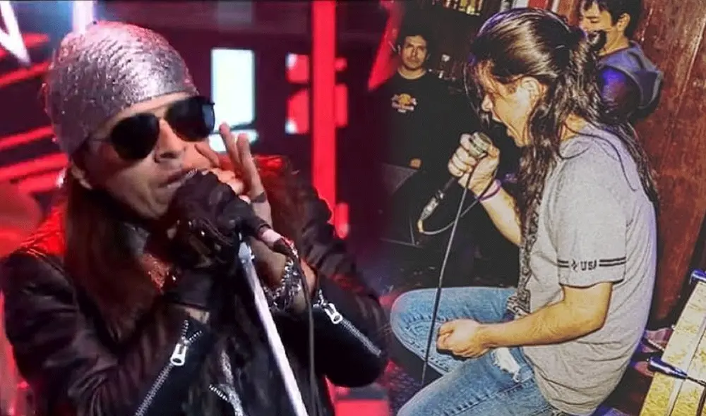 César Osorio se presentó en dos oportunidades en “Yo Soy”, imitando  Axl Rose. Foto: composición LR/ @CésarOsorio / Instagram / Latina