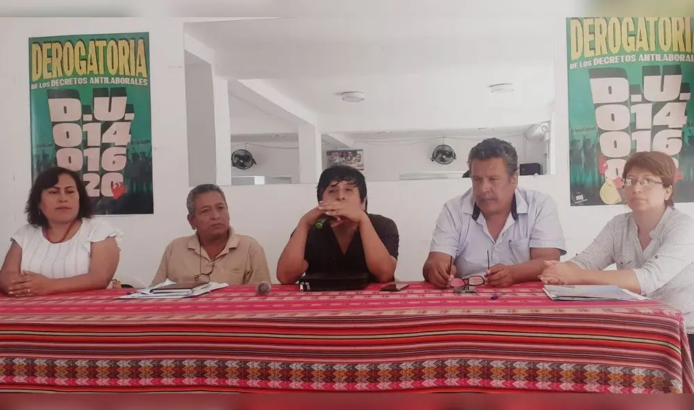 Sindicatos estatales rechazan las medidas laborales propuestas por el MTPE ante el coronavirus Sindicatos estatales rechazan las medidas laborales propuestas por el MTPE ante el coronavirus