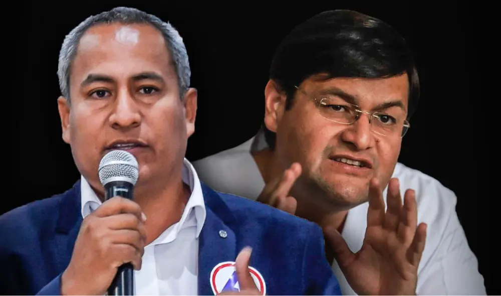 Alexander Rodríguez y Jorge Pérez aspiran el sillón regional de Lambayeque. Ambos candidastos buscan captar votos durante la campaña electoral. Foto:composición/ Fabrizio Oviedo