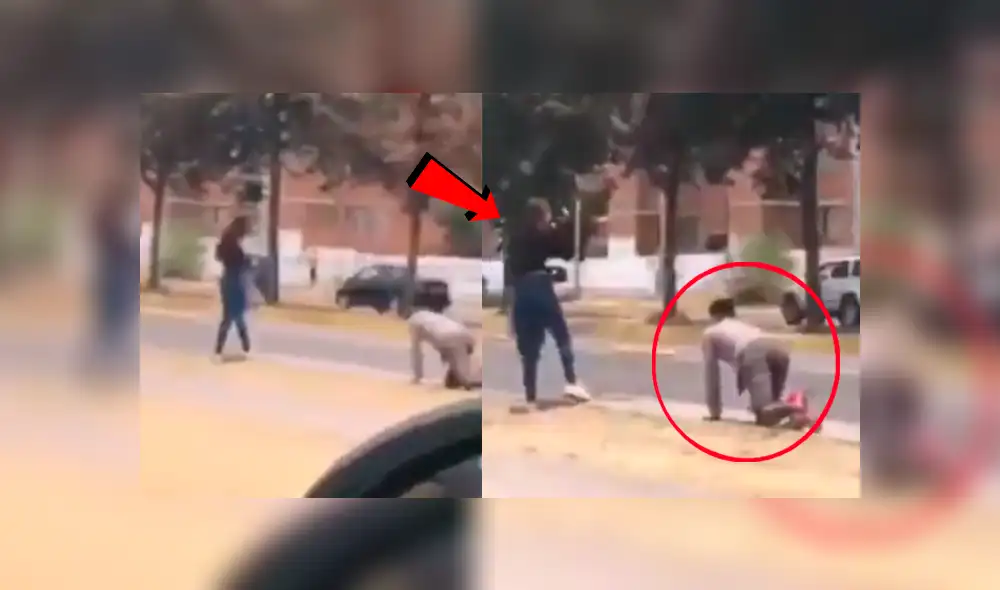 Youtube viral: Joven le es infiel a su novia y gatea por la calle para que lo perdone [VIDEO]