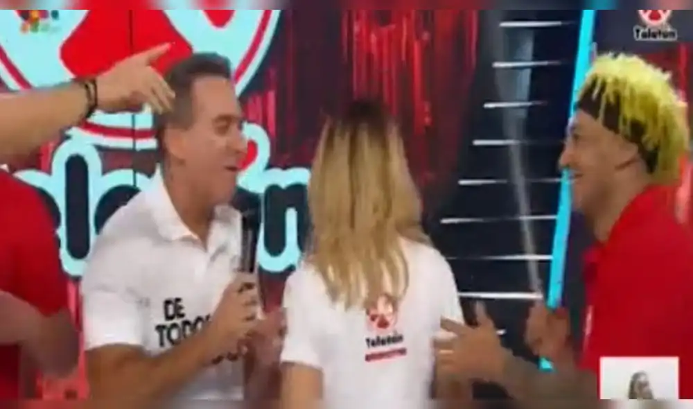 Cristian Rivero se ríe de Gisela Valcárcel por pedir “votaciones” en plena Teletón 2019
