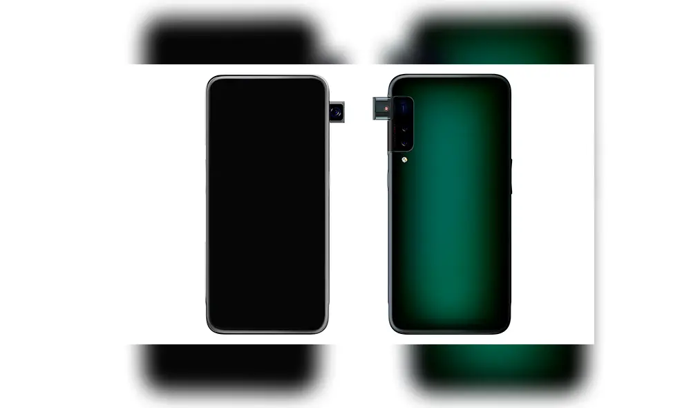 El mecanismo motorizado de la cámara frontal presentado por Oppo estaría instalado en el lateral del teléfono.