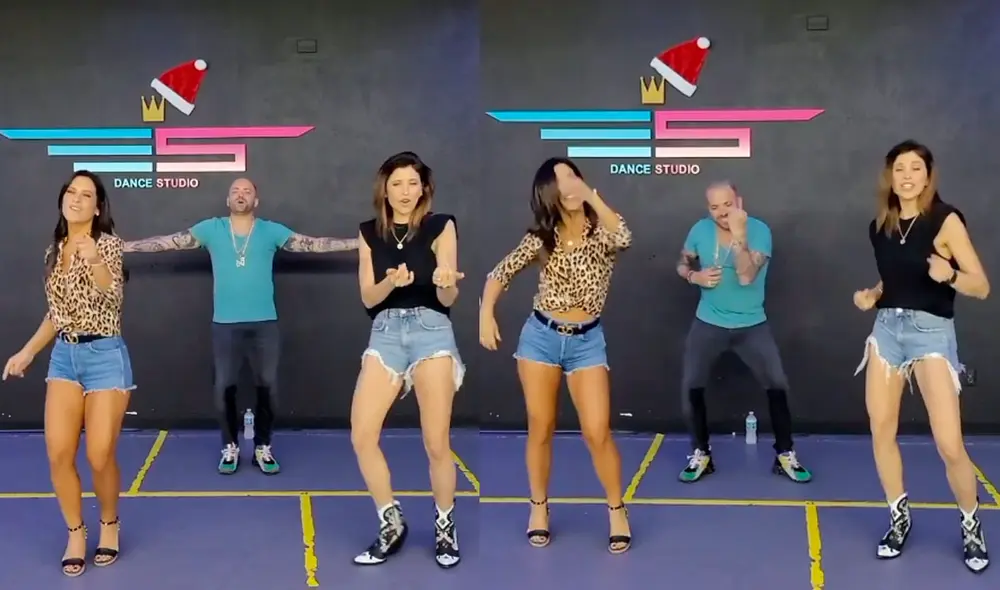 María Pía y Anna Carina Copello bailaron al lado del cantante venezolano el tema “Contigo”, estrenado en noviembre de 2020. Foto: @piacopello Instagram