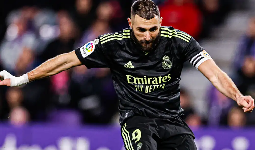 Karim Benzema anotó  un doblete en el triunfo blanco. Foto: composición LR/AFP