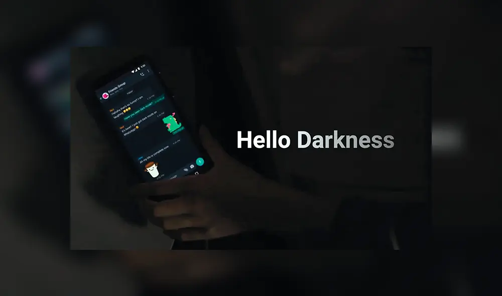 El modo oscuro de WhatsApp ayuda a aliviar la fatiga visual y al ahorro de energía.